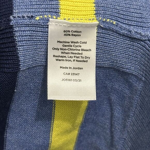 Talbots Cardigan Sweater Women's Plus Size 2x Striped Button Up Stripe - Picture 7 of 9